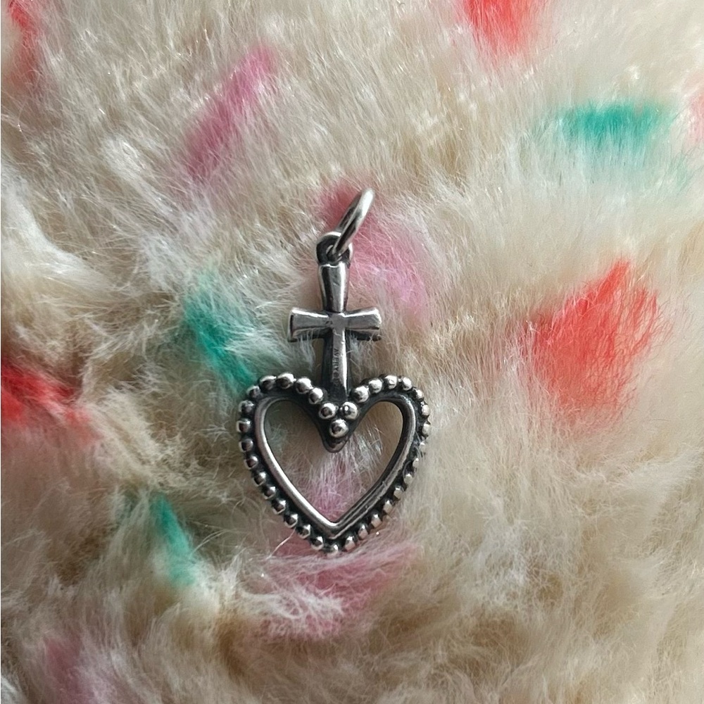 James Avery sterling silver sacred heart charm